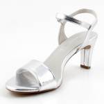TAMARIS 28008-42 941 SILVER srebrne sandały damskie wl24