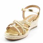 GIOSEPPO LELANT 72076-P Dark Gold złote sandały damskie wl24