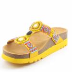 SCHOLL NEW BOGOTA WEDGE MED żółte klapkidamskie wl25 MF266072007