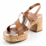 TAMARIS 28312-44 392 COGNAC COMB brązowe złote sandały damskie wl25