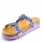 SCHOLL NEW BOGOTA WEDGE MED fioletowe klapki damskie wl25 MF266071033