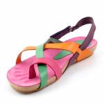 YOKONO IBIZA-718 MULTI FUCSIA SANDAŁY *DL*