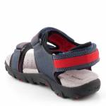 GEOX J0224A STRADA GRANATOWE CZERWONE SANDAŁY *DL*