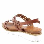 TAMARIS 28223-26 brązowe sandały damskie1-1-28223-26 379 COGNAC/CROCO