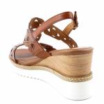 TAMARIS 28332 brazowe sandały damskie 1-1-28332-26 305 COGNAC