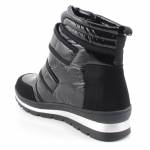 CAPRICE 26424-27 czarne śniegowce damskie 9-9-26425-27 019 BLACK COMB TEX