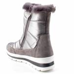CAPRICE 26425-27 srebrne śniegowce damskie 9-9-26425-27 345 TAUPE COMB TEX
