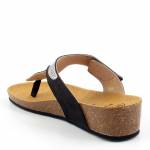 SCHOLL DUBAI FLIP-FLOP MED czarne japonki damskie