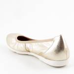 CAPRICE 22150-42 PLATIN METAL. platynowe balerinki damskie wl24