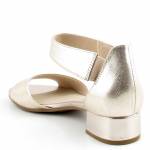 CAPRICE 28212-42 959 PLATIN METAL. platynowe złote sandały damskie wl24