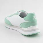 RIEKER 42509-81 białe błękitne sneakersy damskie wl24