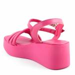 MARCO TOZZI 28000-20 595 FUXIA różowe sandały damskie Koturna