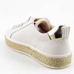 MARCO TOZZI 23744-42 402 CREAM COMB beżowe półbuty damskie wl24