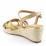 GIOSEPPO LELANT 72076-P Dark Gold złote sandały damskie wl24