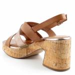 TAMARIS 28312-44 392 COGNAC COMB brązowe złote sandały damskie wl25