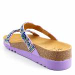SCHOLL NEW BOGOTA WEDGE MED fioletowe klapki damskie wl25 MF266071033