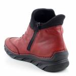 RIEKER 55069-35 czerwone trzewiki damskie jz25