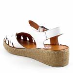 RIXA SHOES 58C2936 białe sandały damskie wl26