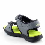 GEOX J45XC 015BC VANIETT C1267 szare limonka sandały dziewczynka wl26