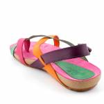 YOKONO IBIZA-718 MULTI FUCSIA SANDAŁY *DL*