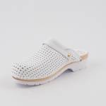 Scholl Clog super comfort 41-46 białe klapki *drewno*