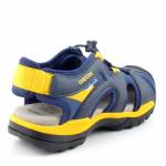 GEOX J920RC C0657 34-39 BOREALIS GRANATOWE ŻÓŁTE SANDAŁY *JP*