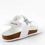 GEOX J028MA ADRIEL BIAŁE SREBRNE SANDAŁY DZIEWCZĘCE *JL*