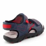 GEOX J0224A STRADA GRANATOWE CZERWONE SANDAŁY *DL*