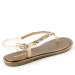 GIOSEPPO 48687-P TRIKALA złote sandały damskieGold