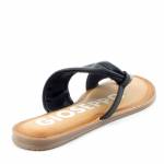 GIOSEPPO 59816-P czarne klapki damskie Black