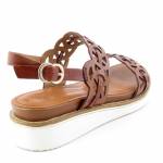 TAMARIS 28223-26 brązowe sandały damskie1-1-28223-26 379 COGNAC/CROCO