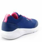 GEOX J25FWB 0006K SPRINTYE C4268 granatowe różowe półbuty dziewczęce