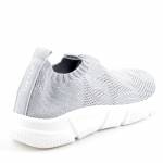 GEOX J25DLE 0007Q ARIL C1007 srebrne sneakersy młodzieżowe WL24