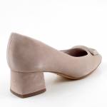 TAMARIS 22302-41 378 TAUPE SUEDE beżowe czółenka damskie