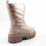 MARCO TOZZI 26449-41 338 TAUPE MET.COMB bezowa perła śniegowce damskie