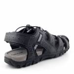 GEOX U6224B 0MEBC STRADA C9999 BLACK czarne sandały męskie zakryte