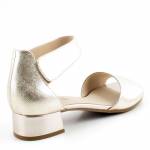 CAPRICE 28212-42 959 PLATIN METAL. platynowe złote sandały damskie wl24