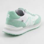 RIEKER 42509-81 białe błękitne sneakersy damskie wl24
