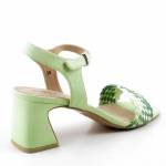 CAPRICE 28320-42 701 GREEN COMB zielone seledynowe sandały damskie wl24