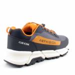 GEOX J46LCC 0FU50 FLEXYPER C9291 czarne półbuty młodziezowe jz24