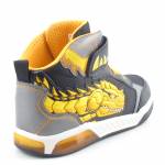 GEOX J469CA 011BC C0054 INEK czarne żółte sneakersy młodzieżowe jz24