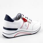 REMONTE D0T04-81 białe granatowe sneakersy damskie wl25