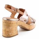 TAMARIS 28312-44 392 COGNAC COMB brązowe złote sandały damskie wl25