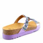 SCHOLL NEW BOGOTA WEDGE MED fioletowe klapki damskie wl25 MF266071033