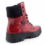 RIEKER Y0220-33 czerwone trzewiki damskie jz25