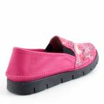 MACIEJKA 03512-73 fuxia złote półbuty damskie wl26