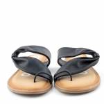 GIOSEPPO 59816-P czarne klapki damskie Black