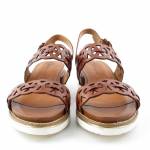 TAMARIS 28223-26 brązowe sandały damskie1-1-28223-26 379 COGNAC/CROCO