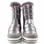 CAPRICE 26425-27 srebrne śniegowce damskie 9-9-26425-27 345 TAUPE COMB TEX