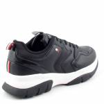 TOMMY HILFIGER T3A4-31177-0518999 czarnepółbuty młodzieżowe